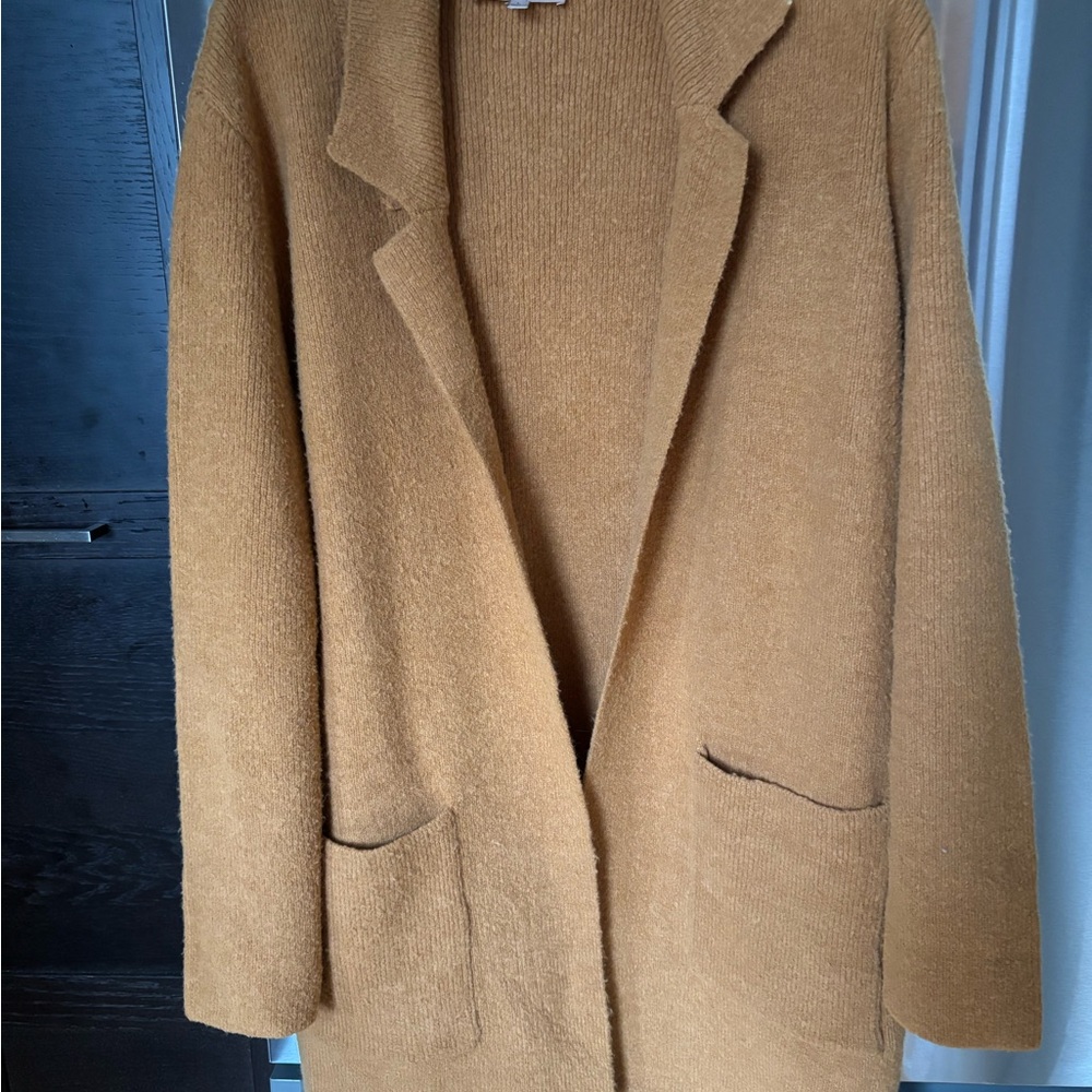 Philosophy mustard cardigan